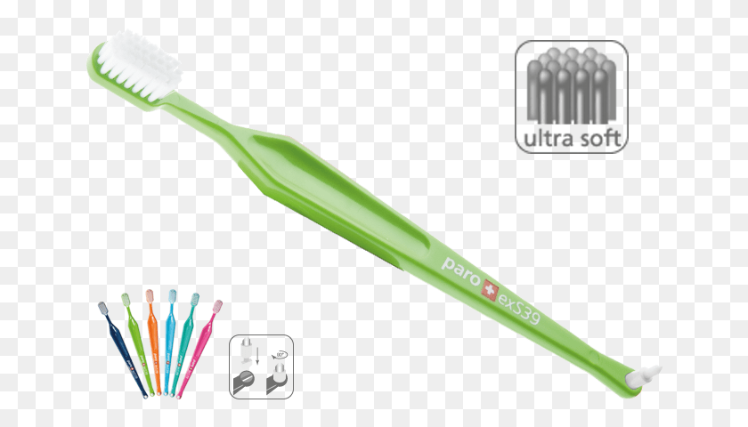 650x420 Paro Exs39 Toothbrush With Single Tufted Brush Ultrasoft Paro Toothbrush, Tool, Sport, Sports HD PNG Download