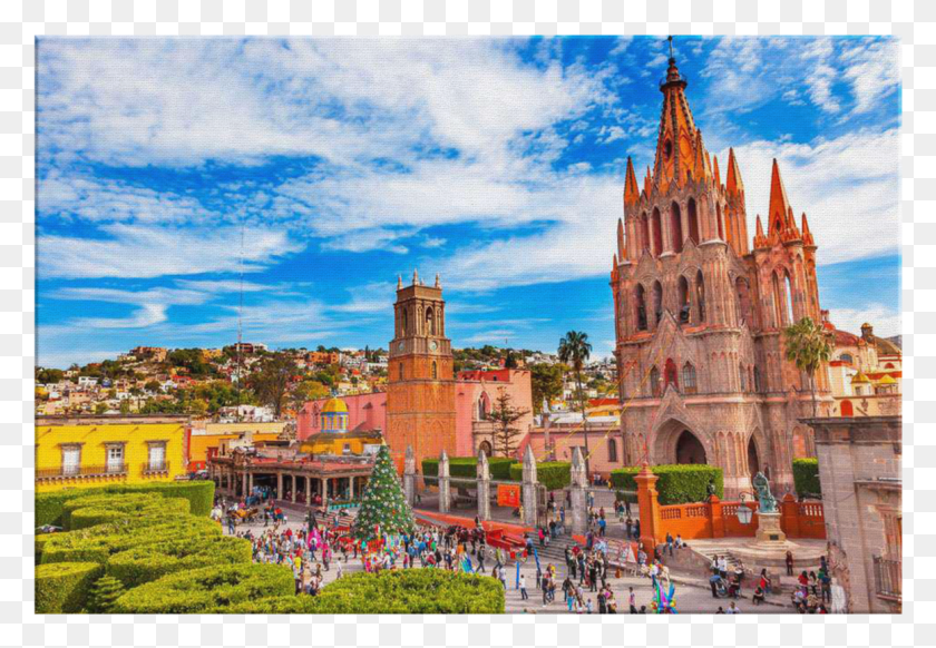 1161x777 Parroquia De San Miguel Arcngel Guanajuato Canvas Parroquia De San Miguel Arcngel, Downtown, City, Urban HD PNG Download