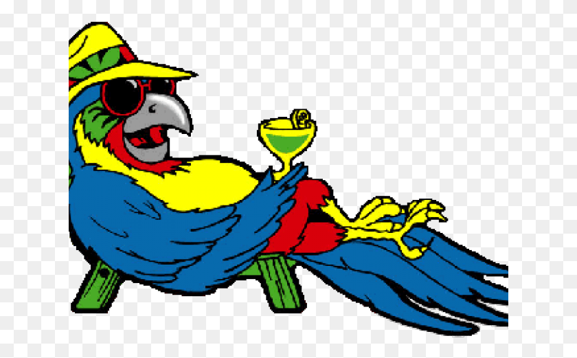 641x461 Descargar Png Parrot Clipart Crazy Parrot Jimmy Buffett, Graphics, Bird Hd Png