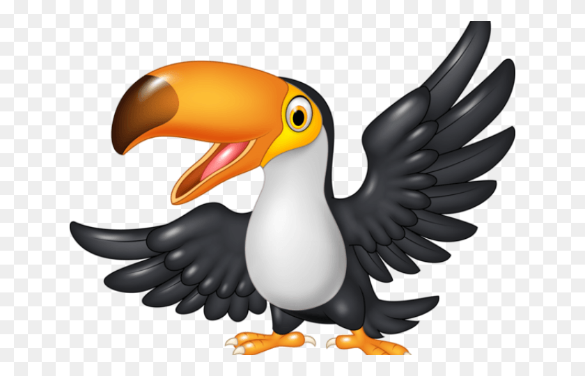 640x480 Parrot Clipart Toucan Cartoon Toucan, Beak, Bird, Animal HD PNG Download