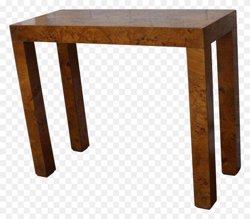 1513x1317 Parsons Burl Console Sofa Tables, Furniture, Table, Dining Table HD PNG Download
