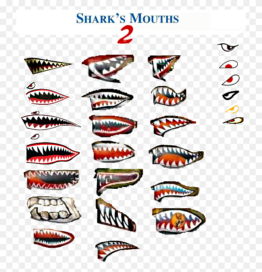 737x810 Part Two All The Shark Mouths I Could Find Used On, Jaw, Fishing Lure, Bait HD PNG Download