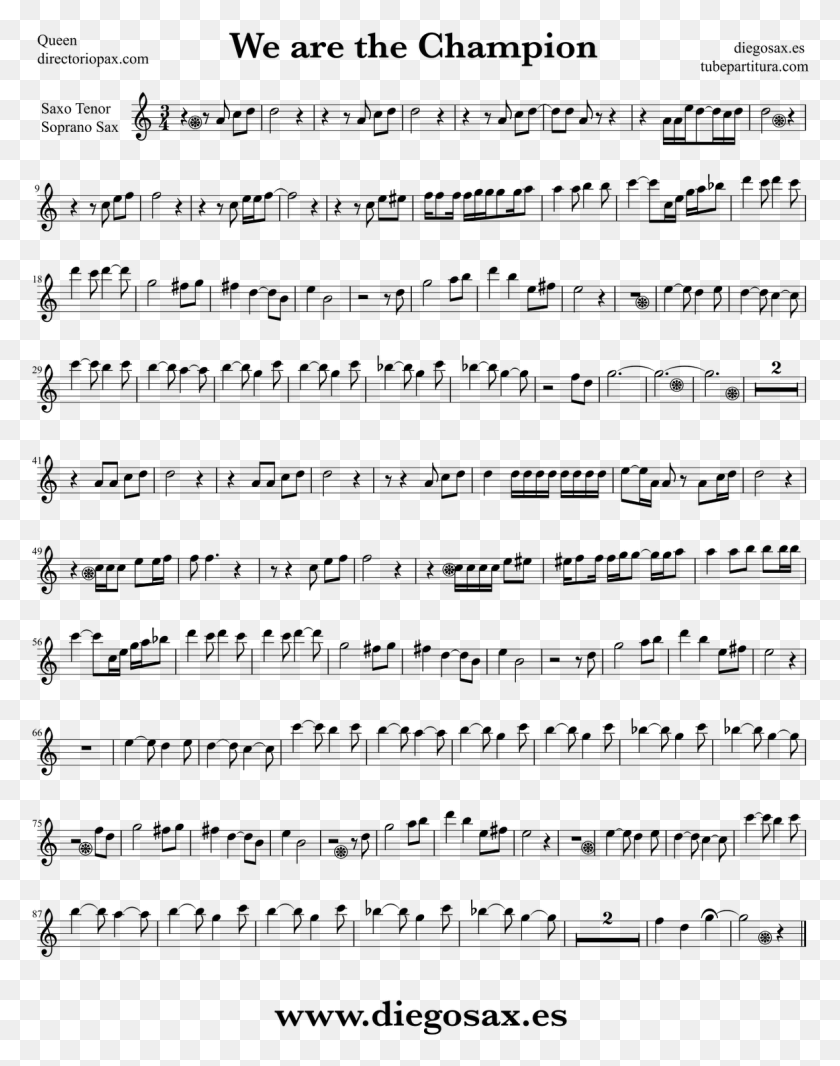 1162x1499 Partitura We Are The World Saxofon Alto We Are The Champions Violin Sheet, Gray, World Of Warcraft HD PNG Download