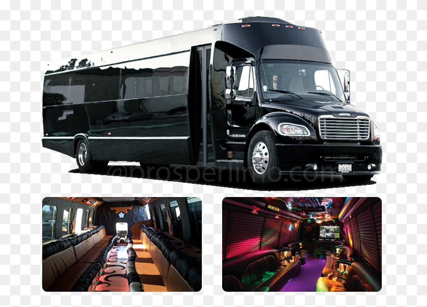 678x543 Party Bus Limo Features Bus Limo, Truck, Vehicle, Transportation HD PNG Download