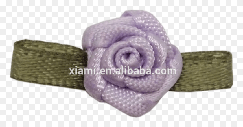 813x397 Party Decorated Purple Rose With Green Leaf Mini Ribbon Artificial Flower, Clothing, Apparel, Hat HD PNG Download