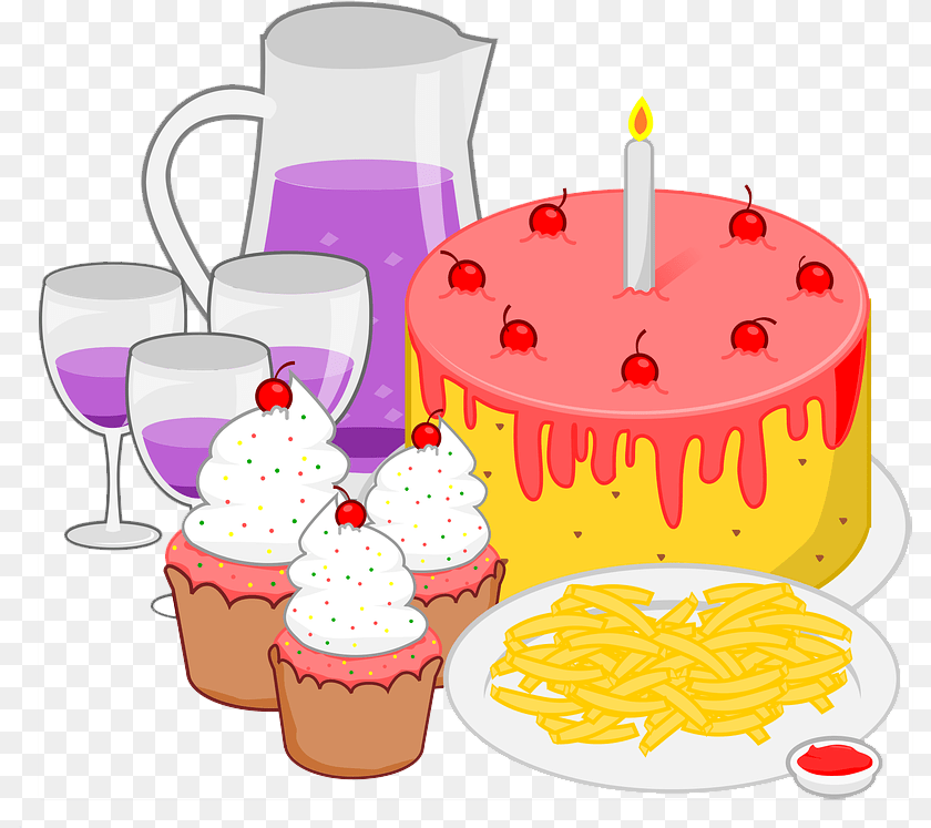 Party Food Icing, Cream, Dessert, Birthday Cake Clipart PNG