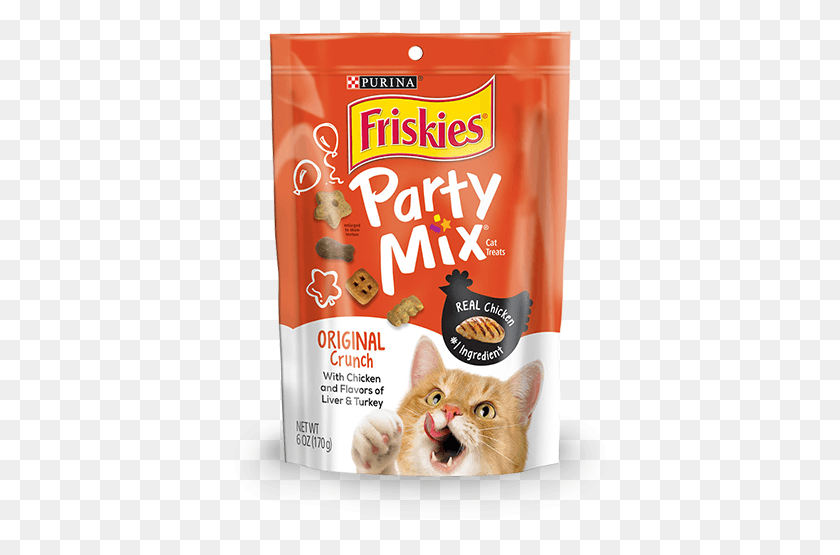 387x495 Party Mix Original Crunch Cat Treats Party Mix Cat Treats, Pet, Mammal, Animal HD PNG Download