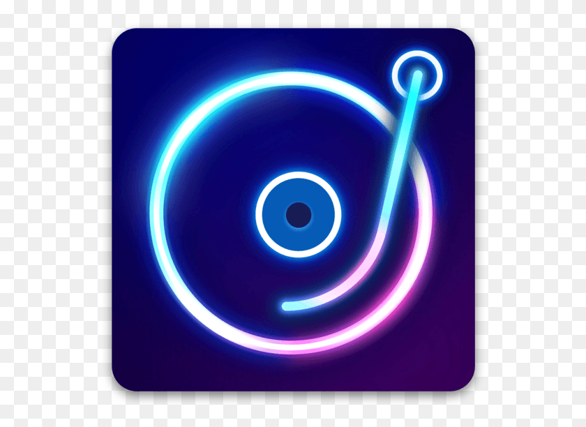 552x552 Party Mixer 3d 4 Circle, Neon, Light, Disk HD PNG Download