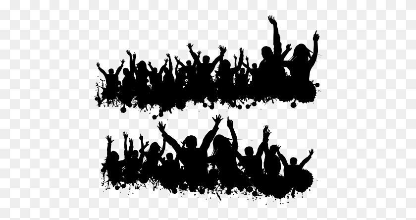 462x384 Party People Vector Black And White Party Vector, Gray, World Of Warcraft HD PNG Download