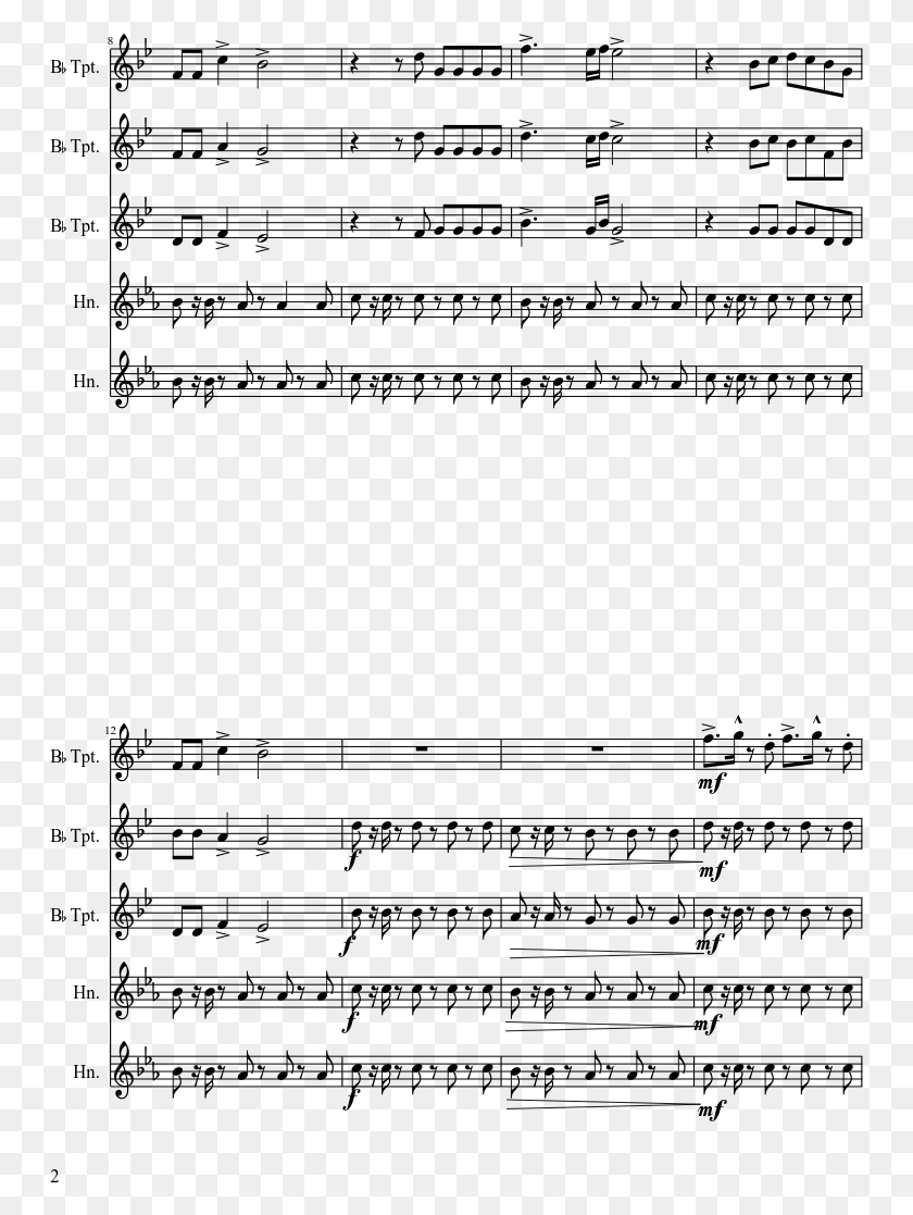 749x1057 Party Rock Anthem Sheet Music Composed By Arr Stay Awake Mary Poppins Piano Sheet Music, Gray, World Of Warcraft HD PNG Download