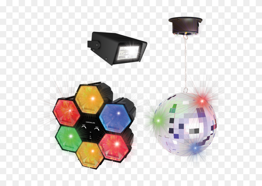 599x538 Party Set Party Fun Lights, Lighting, Lamp, Spotlight Descargar Hd Png