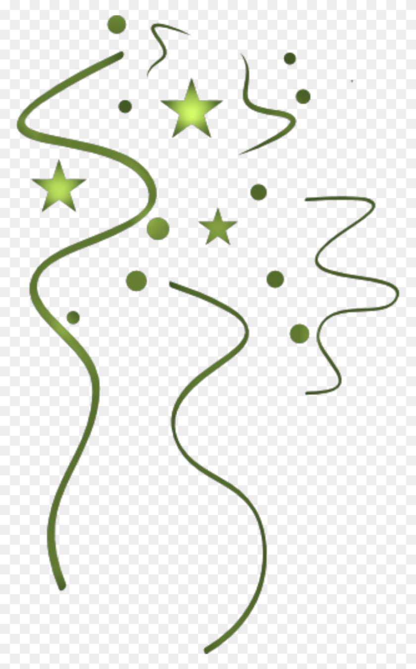 866x1434 Party Streamers Confetti Stars Birthday Newyear Christmas Tree, Star Symbol, Symbol, Plant HD PNG Download