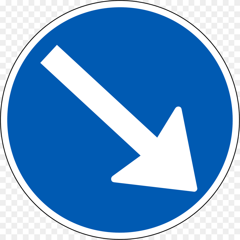 1920x1920 Pass On This Side Sign In Denmark Clipart, Symbol, Disk, Road Sign PNG