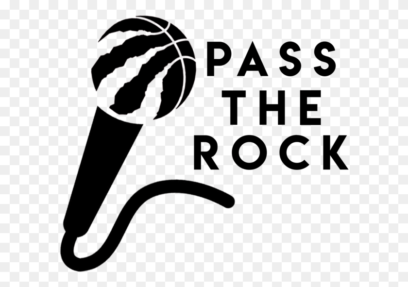 597x531 Descargar Png Pass The Rock On Apple Podcasts Toronto Raptors Logo, Light, Dulces, Comida Hd Png