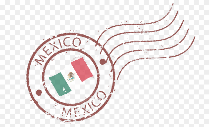 737x511 Passport Stamp Clip Art Download Harrison County Mexico Passport Stamp, Flag, Mexico Flag Sticker PNG