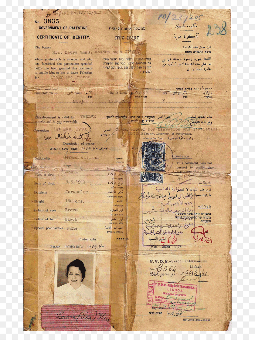 690x1061 Passport With Aristides De Sousa Mendes Life Saving Plywood, Text, Person, Human HD PNG Download