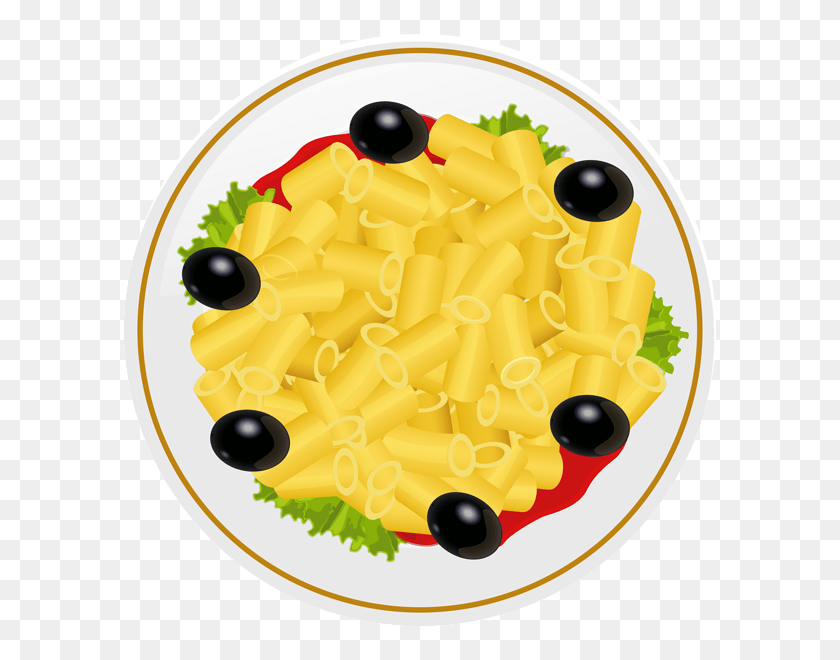 600x600 Pasta Plate Clip Art Image Plate Of Food, Macaroni, Dish, Meal HD PNG Download