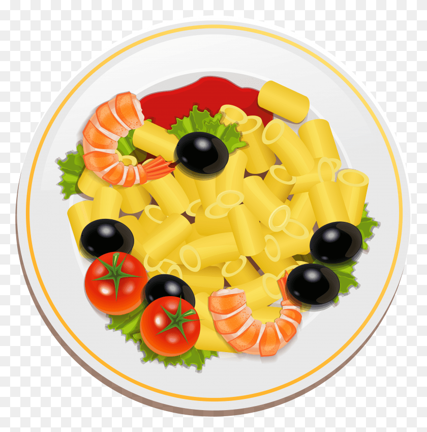 3715x3760 Pasta With Shrimps Clipart, Dish, Meal, Food HD PNG Download