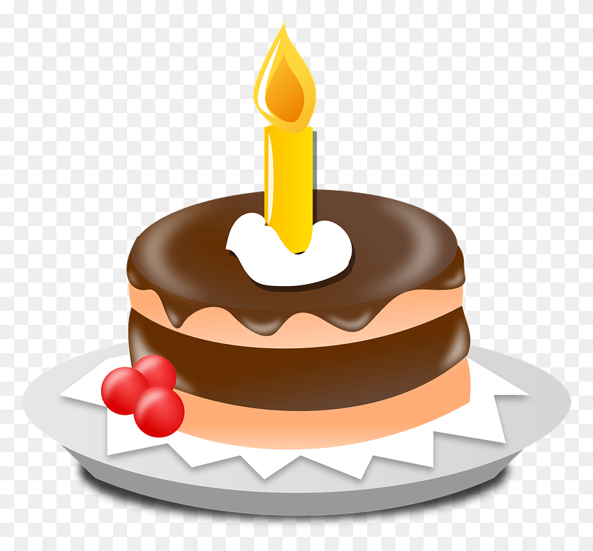 778x720 Pastel Con Velas Birthday Cake Clip Art, Cake, Dessert, Food HD PNG Download
