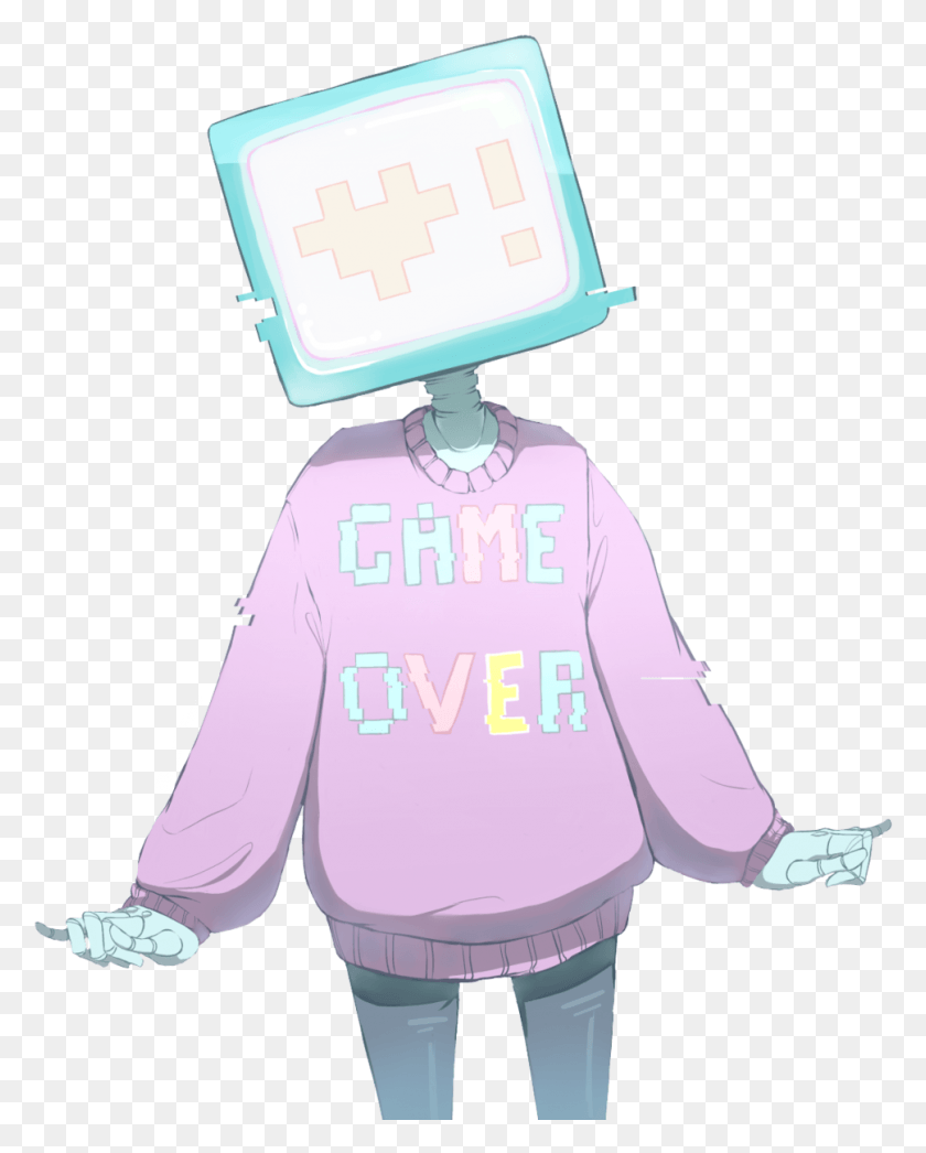 969x1226 Pastel Game Over, Persona, Humano, Ropa Hd Png
