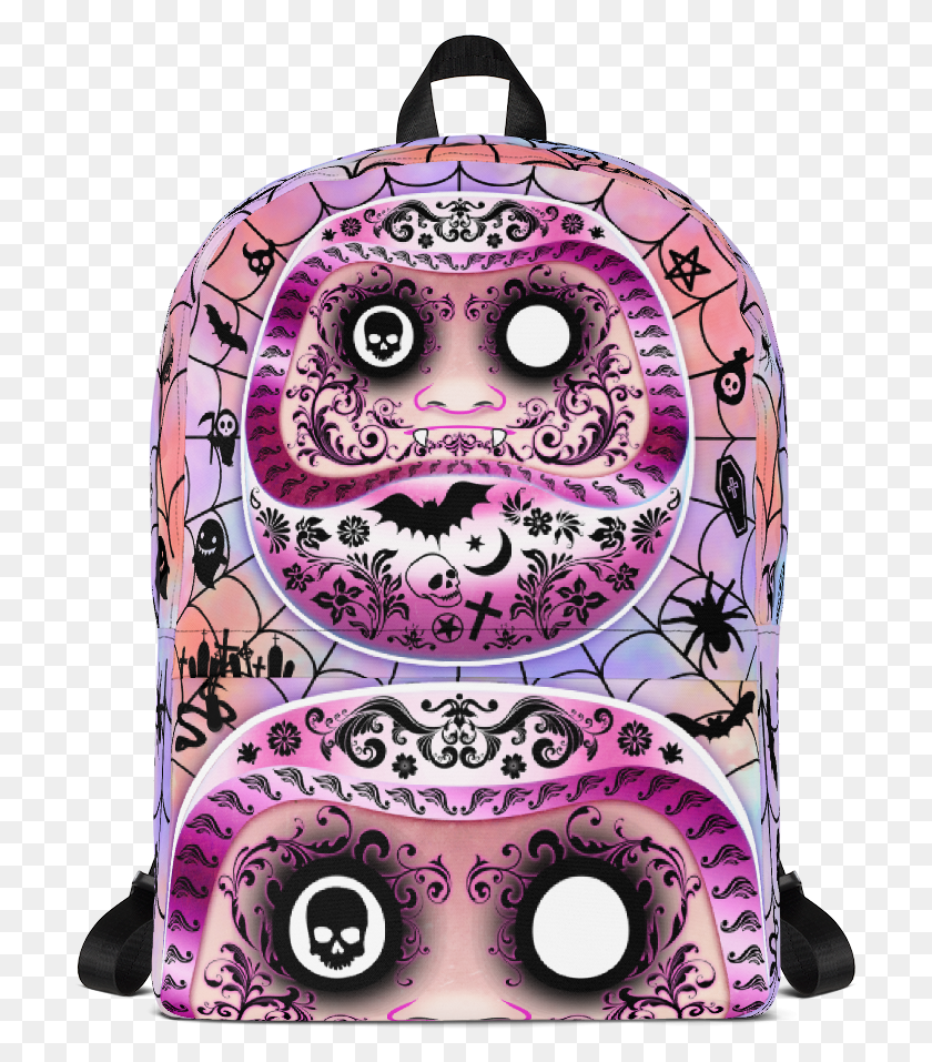 707x897 Pastel Goth Daruma Backpack Backpack, Doodle HD PNG Download