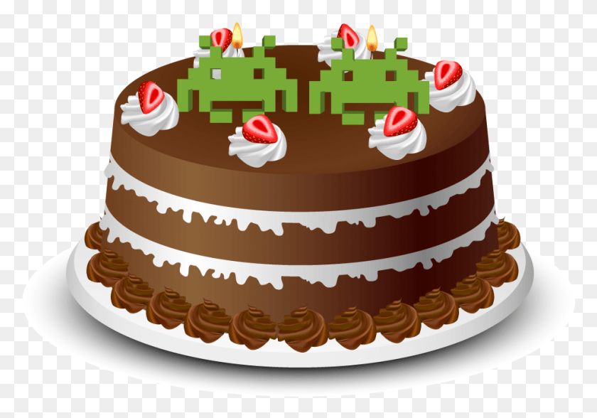 955x647 Пастельный Торт С Днем Рождения, Торт На День Рождения, Десерт, Еда Png Скачать