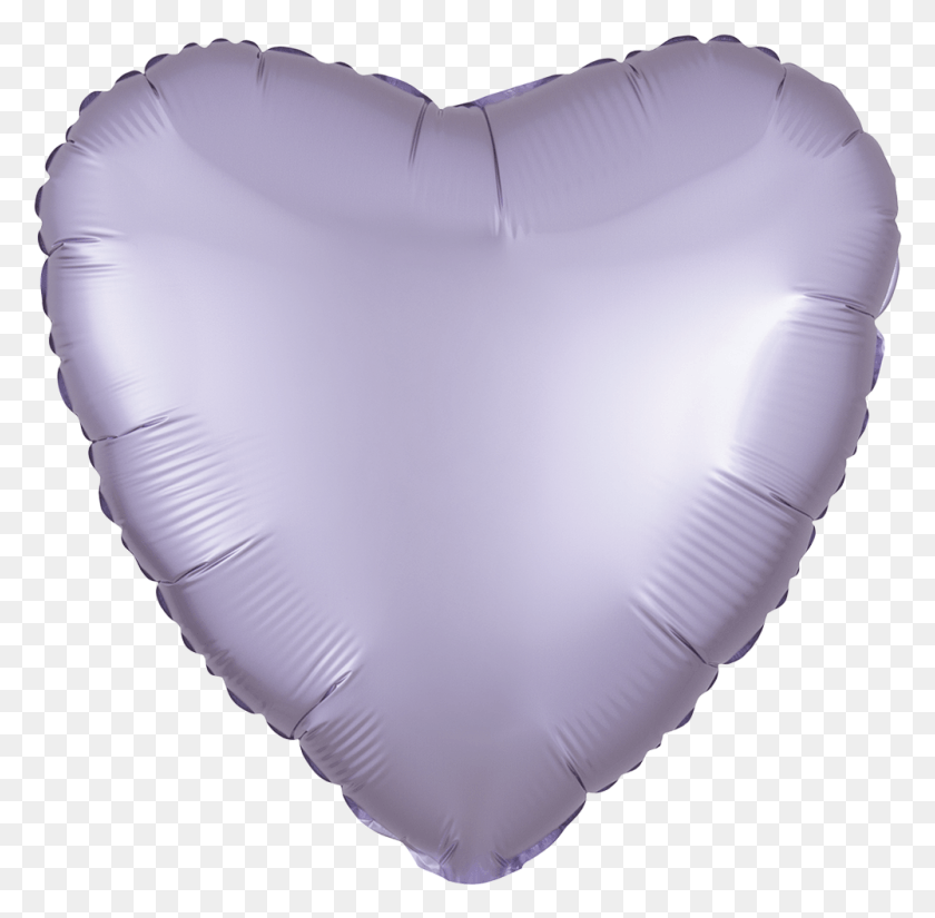 1000x981 Pastel Lilac Heart Balloon, Diaper, Pillow, Cushion HD PNG Download