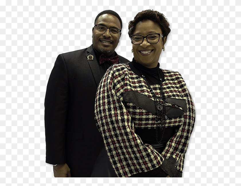 540x589 Pastor Terron Rodgers Y Lady Tasha Rodgers Caballero, Ropa, Persona, Traje Hd Png