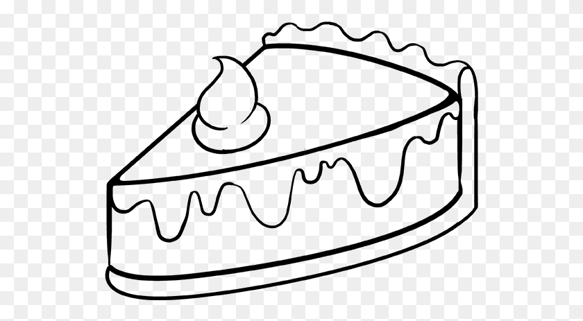 539x403 Pastry Drawing Line Pie Drawing, Gray, World Of Warcraft HD PNG Download