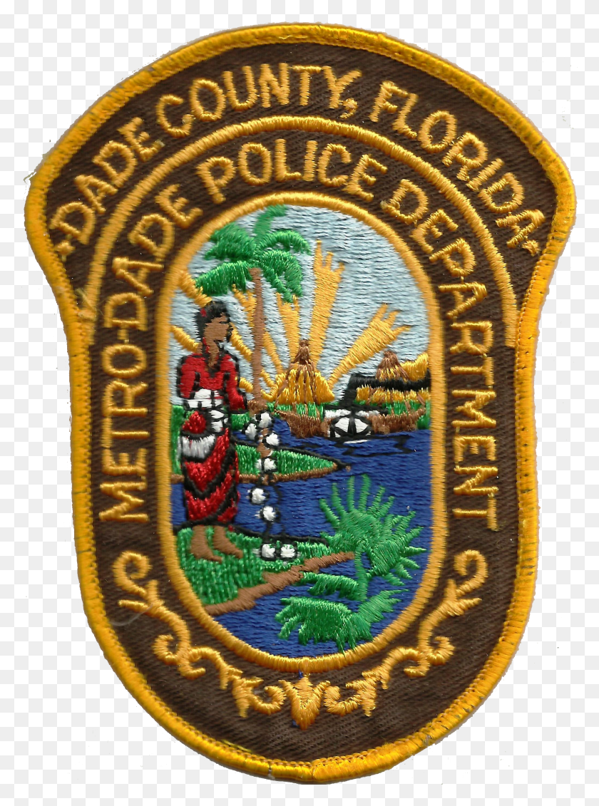 2057x2826 Patch Of The Metro Dade Police Department Miami Dade County Police Logo HD PNG Download