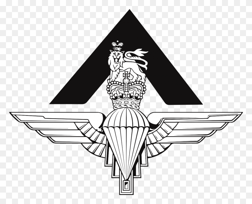 1200x951 Pathfinder Platoon Parachute Regiment Cap Badge, Symbol, Emblem, Logo HD PNG Download
