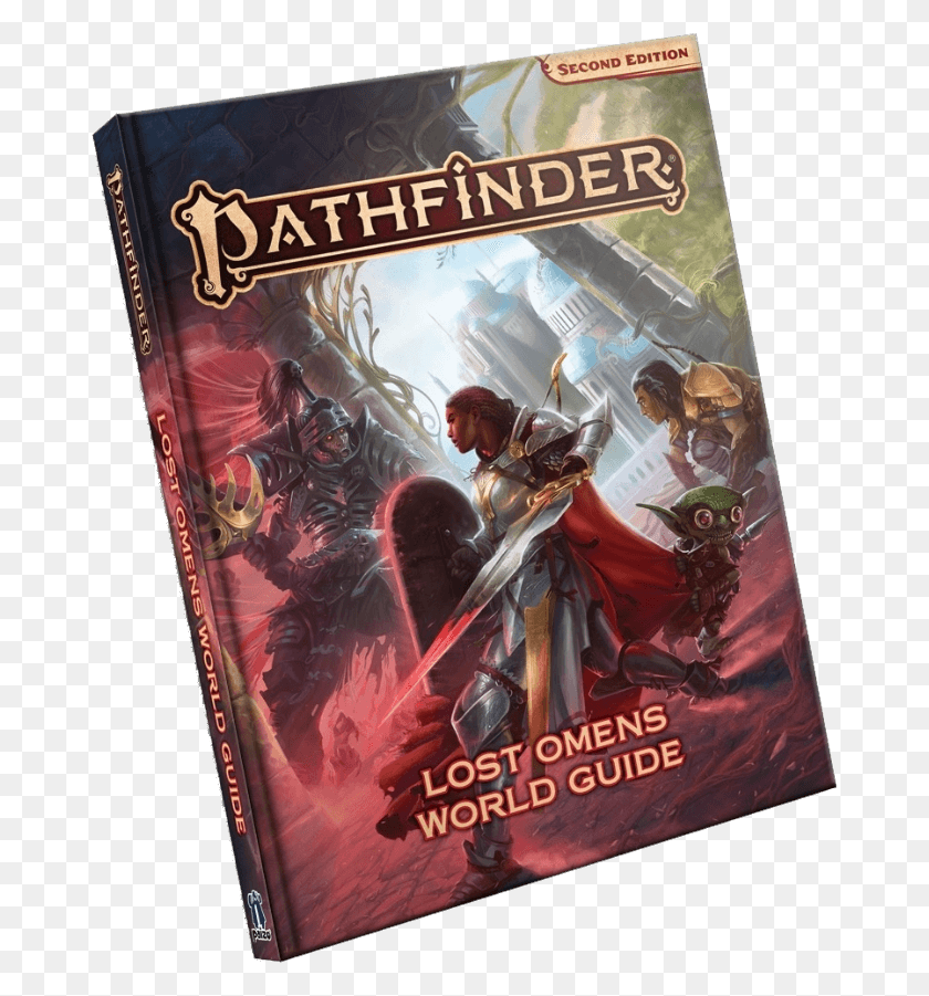 674x841 Descargar Png Pathfinder Rpg 2Nd Edition Lost Omens World Guide Pathfinder Segunda Edición, Cartel, Anuncio, Libro Hd Png