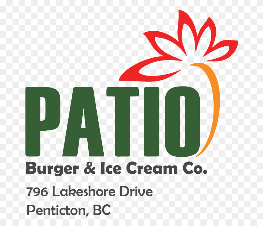 682x661 Патио Burger Amp Ice Cream Co Графический Дизайн, Текст, Динамит, Бомба Png Скачать