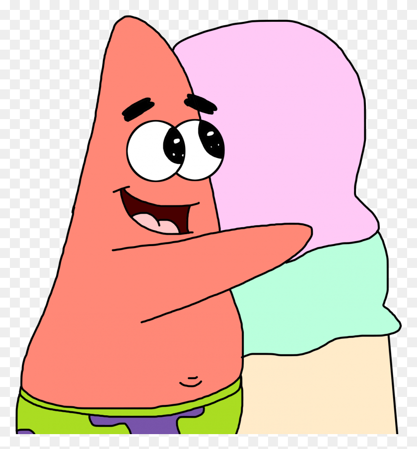 1335x1447 Patrick Star Fotos Patrick Star With Ice Cream, Mouth, Lip, Stomach HD PNG Download