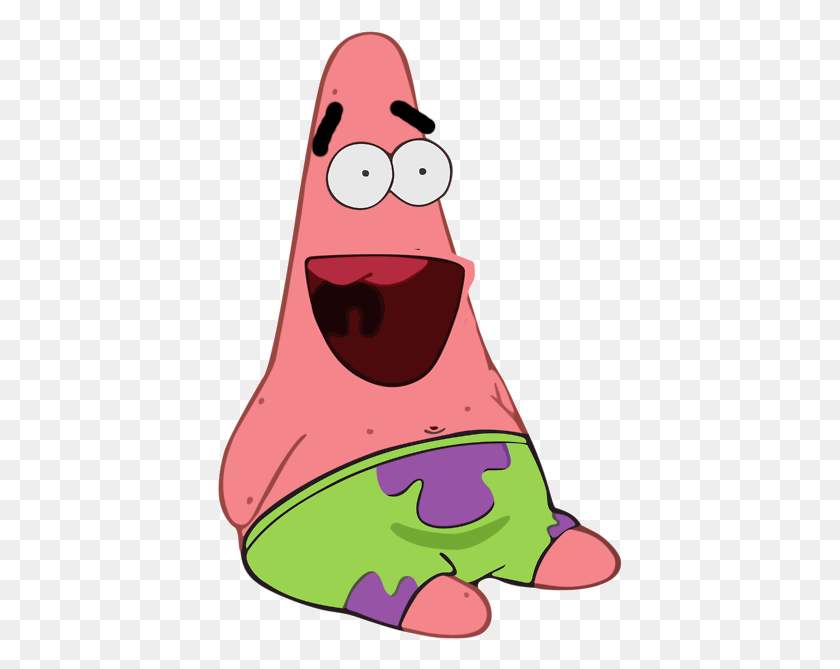 405x609 Patrick Star Pink Facial Expression Nose Clip Art Smile Deal With It Patrick Gif, Plant, Food, Clothing HD PNG Download