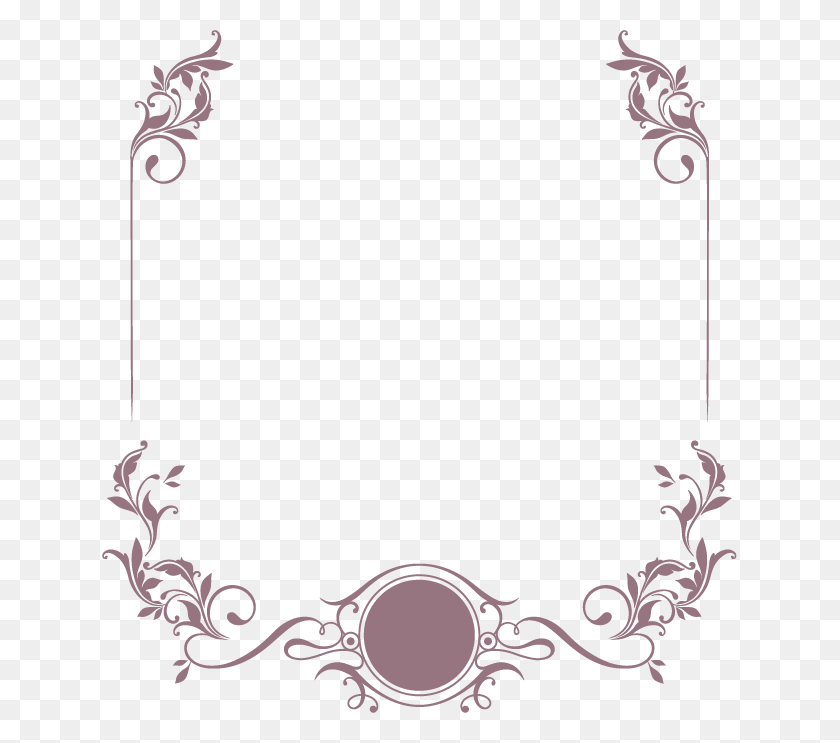 635x683 Pattern Border Clipart Invitation, Graphics, Floral Design HD PNG Download