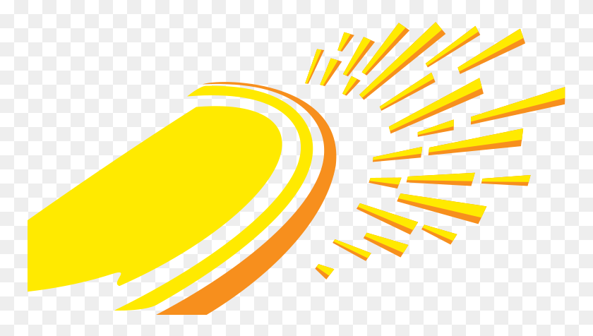 763x416 Узор Солнечного Луча Графический Дизайн, Банан, Фрукты, Растение Hd Png Скачать