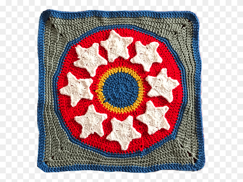 587x570 Patrones De Gt The Crochet Crowd Crochet, Alfombra, Manta, Apliques Hd Png
