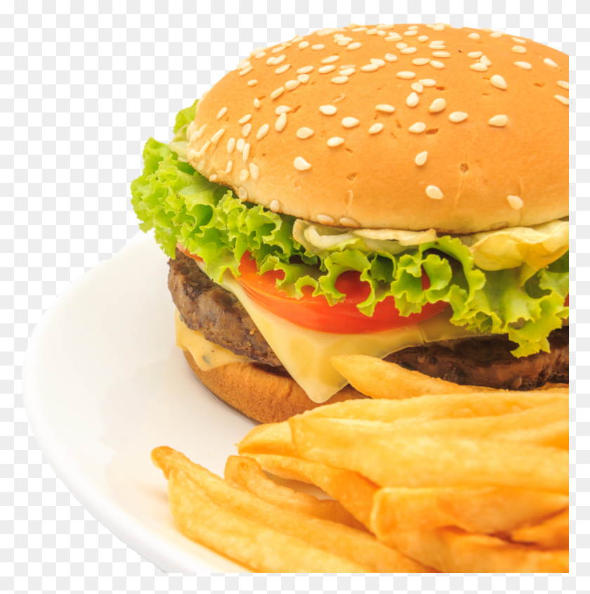 916x922 Patty, Burger, Food, Fries HD PNG Download