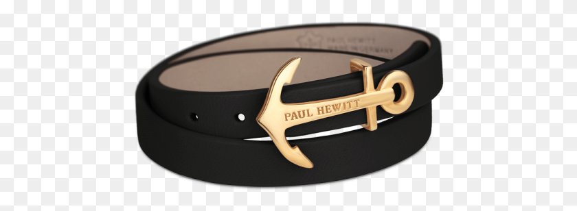 452x248 Paul Hewitt Northbound Gold Anchor Wrap Bracelet Bracelet Cuir Paul Hewitt, Belt, Accessories, Accessory HD PNG Download