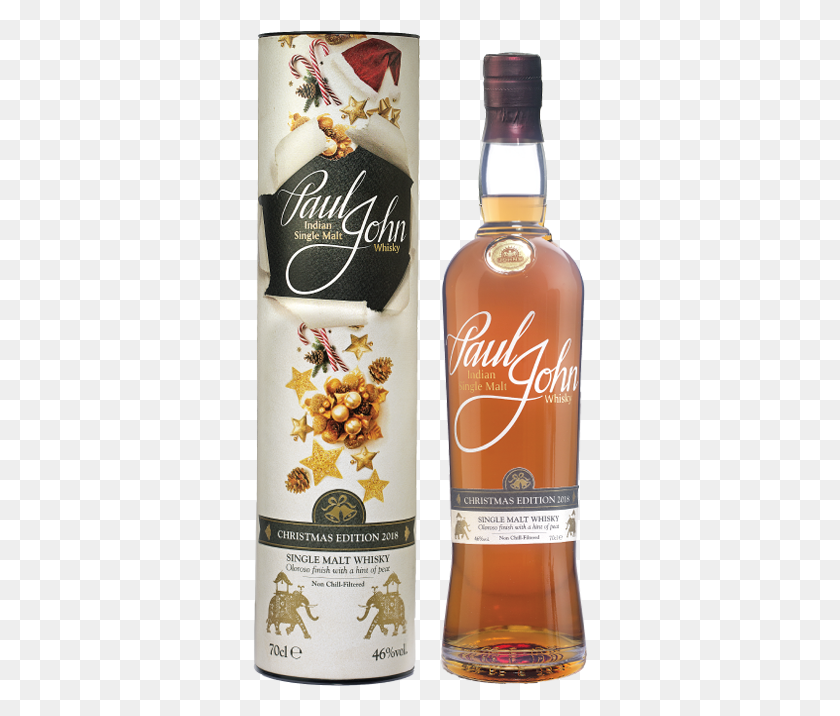 335x656 Paul John Single Malt Whisky Paul John Christmas Edition 2018, Liquor, Alcohol, Beverage HD PNG Download
