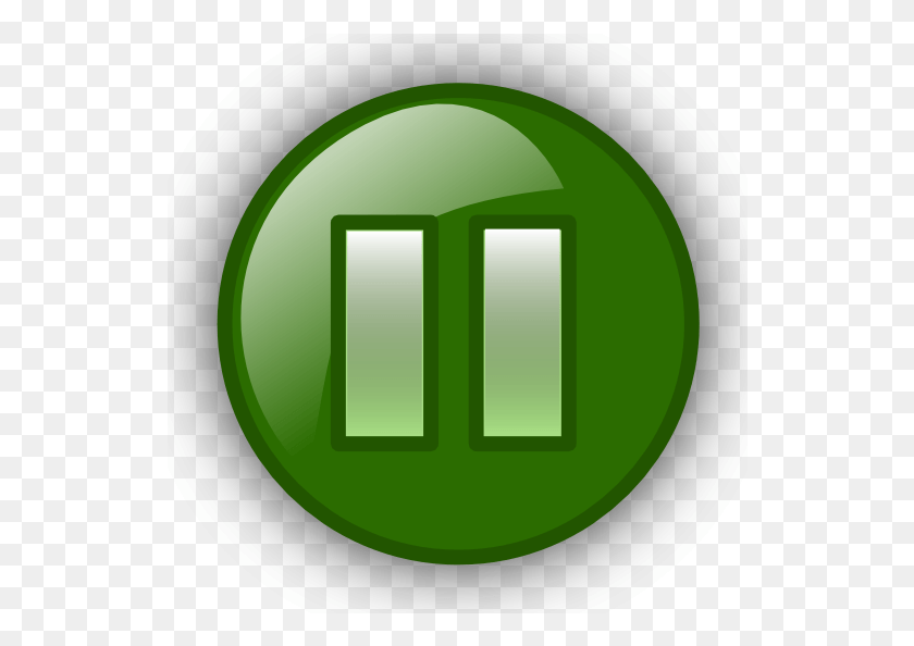 534x534 Кнопка Паузы Клипарт Зеленый Знак, Электрическое Устройство, Переключатель Hd Png Скачать