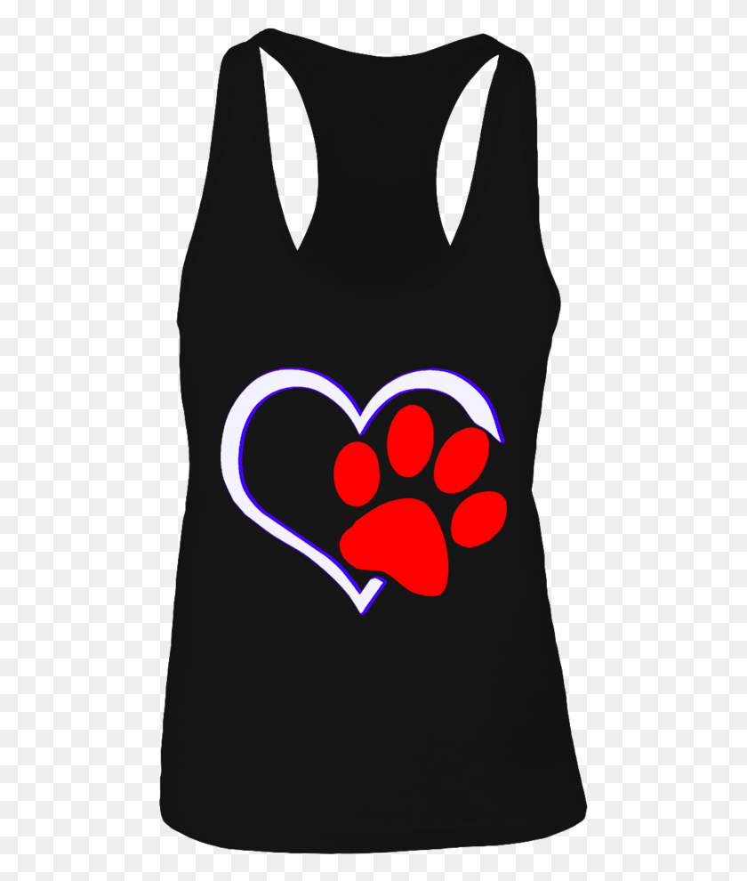 483x930 Paw Heart Tattoo Dog And Cat Lover Front Picture Shirt, Light, Clothing, Apparel HD PNG Download
