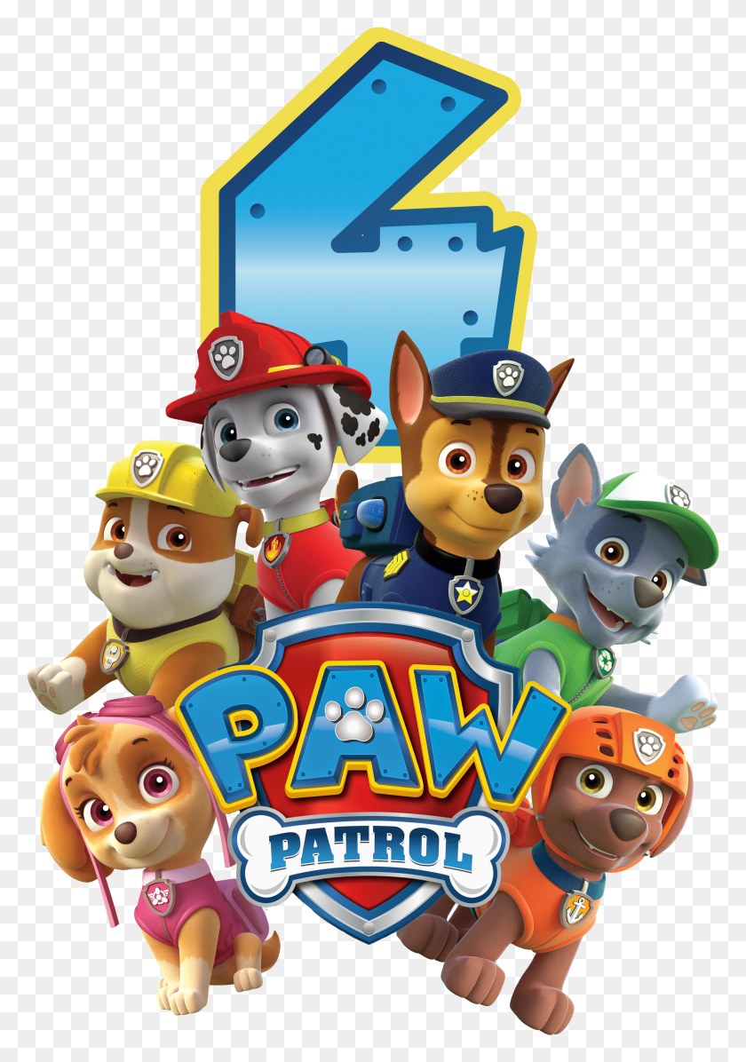 2342x3411 Paw Patrol All Character Kids Paw Patrol Birthday HD PNG Download