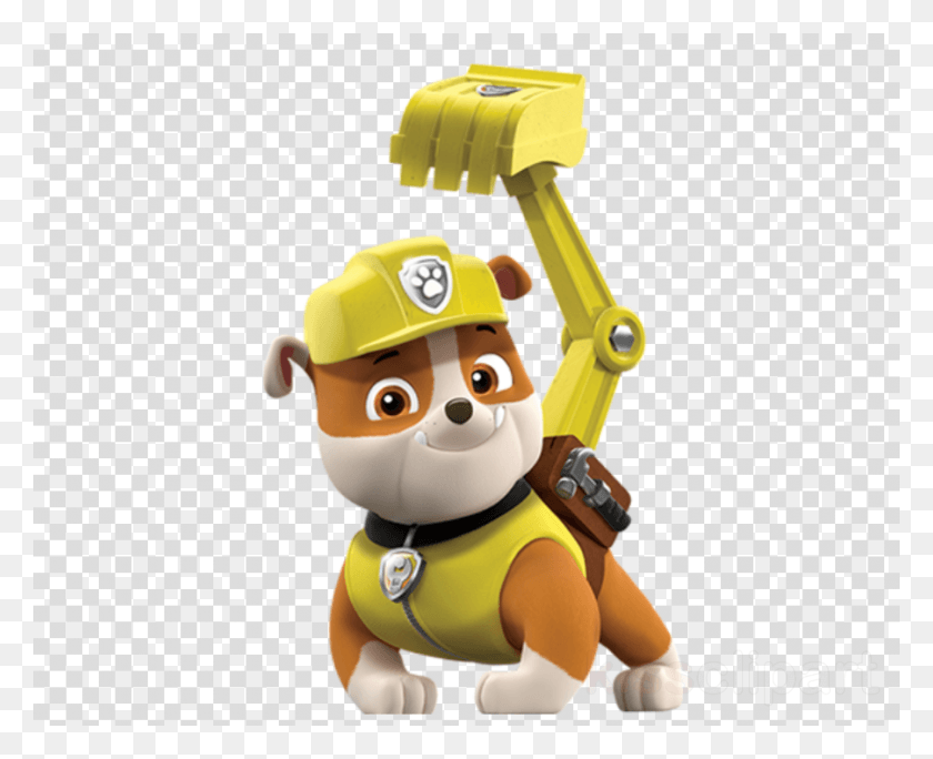 900x720 Paw Patrol Clipart Dog Puppy Yellow Transparent Paw Patrol Rubble, Toy, Person, Human HD PNG Download