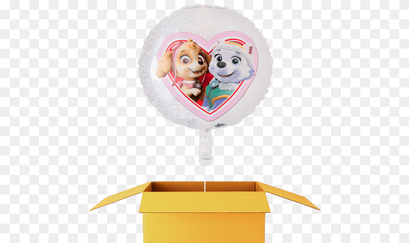 500x500 Paw Patrol Everest Und Skye Ballon, Baby, Person, Clothing, Hat Sticker PNG