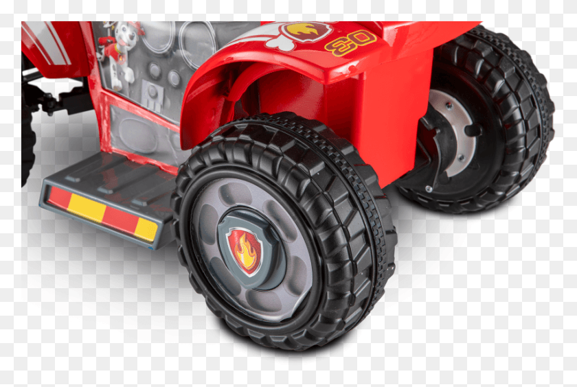 850x550 Paw Patrol Marshall Toddler Ride On Tractor, Wheel, Machine, Tire HD PNG Download