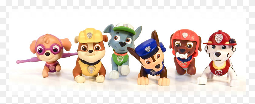 1280x466 Paw Patrol Pup Figurines 6assortment Paw Patrol Pups Background, Toy, Plush, Pirate HD PNG Download