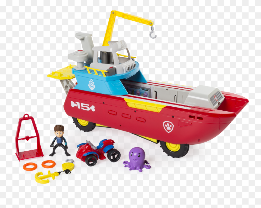 2001x1570 Paw Patrol Sea Patroller Large Paw Patrol Sea Patroller, Toy, Vehicle, Transportation HD PNG Download