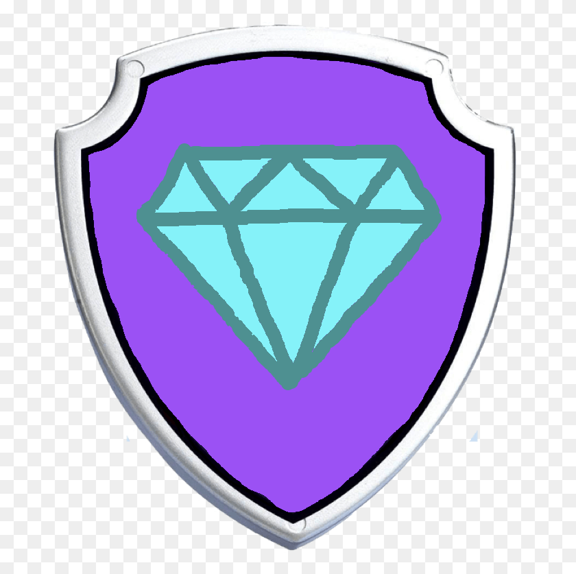 689x777 Paw Patrol Shield Shinee Diamond, Armor HD PNG Download